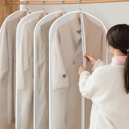 Set of 2 Hanging Clothes Dust Cover Garment Bags - Image 2