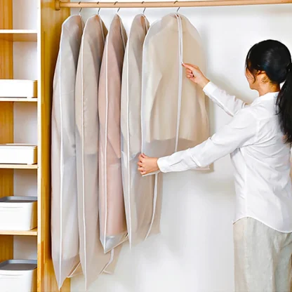 Set of 2 Hanging Clothes Dust Cover Garment Bags - Image 3