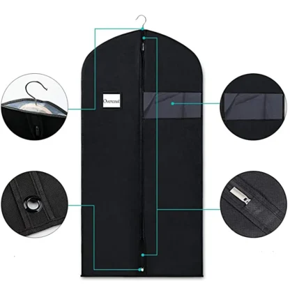 Hanging Clothes Garment Bag with Clear Window - Image 2