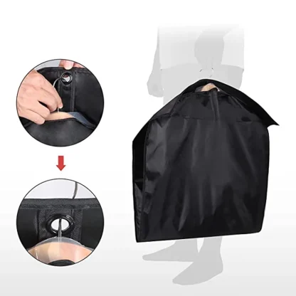 Hanging Clothes Garment Bag with Clear Window - Image 4