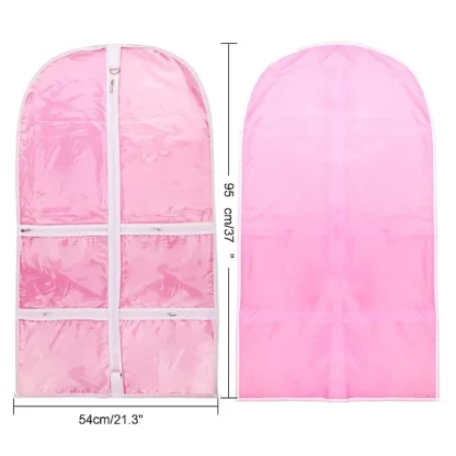 Clear 4-Zipper Pockets Clothe Garment Bag - Image 6