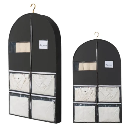 Expandable Garment Bag with Zipper Pocket - Image 3