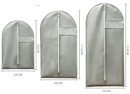 Hanging Clothes Dust Cover Garment Bag - Image 7