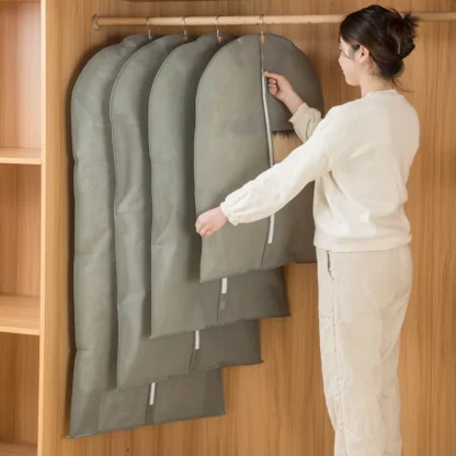 Hanging Clothes Dust Cover Garment Bag - Image 2