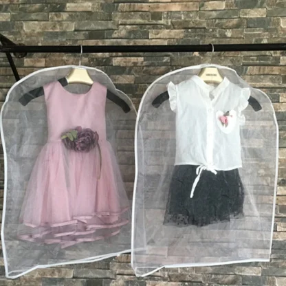 White Breathable Clothes Garment Covers