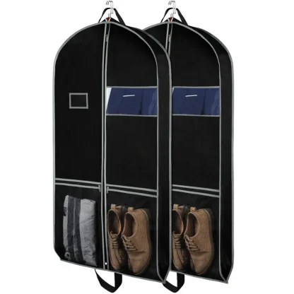 Garment Bag with 2 Large Mesh Shoe Pockets