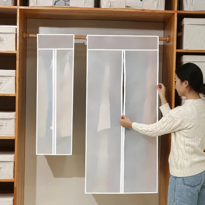 Spacious Clear Hanging Garment Bag Organizer - Image 2