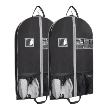 Travel Suit Garment Bag with Mesh Pockets - Image 2