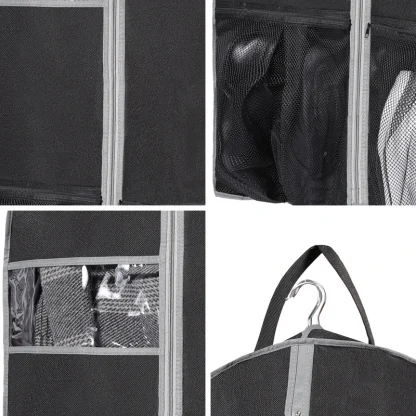Travel Suit Garment Bag with Mesh Pockets - Image 4