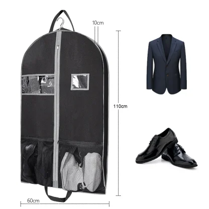 Travel Suit Garment Bag with Mesh Pockets - Image 5