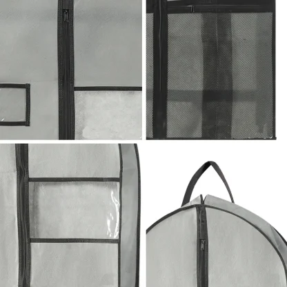 Hanging Garment Bag with Mesh Shoe Pockets - Image 3