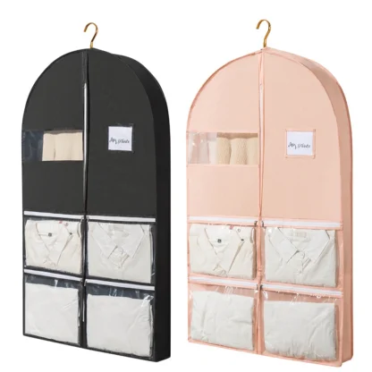 Breathable Garment Bag with Accessory Pockets - Image 2