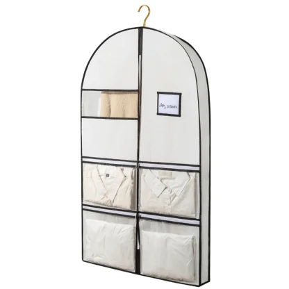 Breathable Garment Bag with Accessory Pockets - Image 6