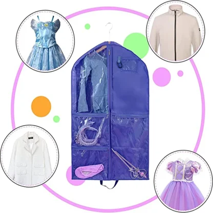 Waterproof Storage Garment Bag with Zipper Pockets - Image 3