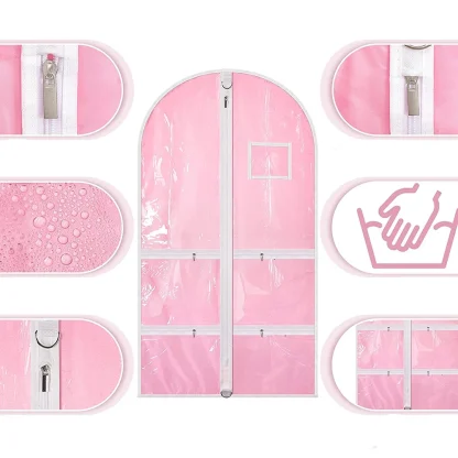 Pink Outfit Organizer Garment Bag - Image 5
