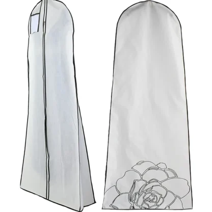 Printed Floral Long Dress Garment Bag