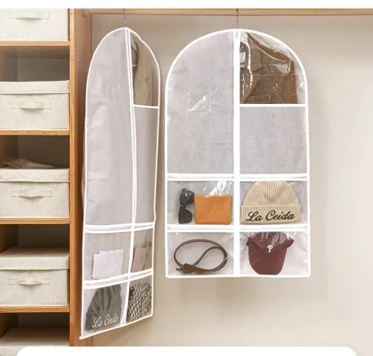 Costume Garment Bag with Clear Zipper Pockets - Image 4