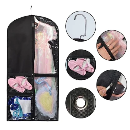 Three Zipper Pockets Garment Bag - Image 3